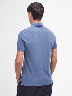 Barbour Blain Cotton Tailored Fit Short Sleeve Polo Shirt - view 2, Chambray