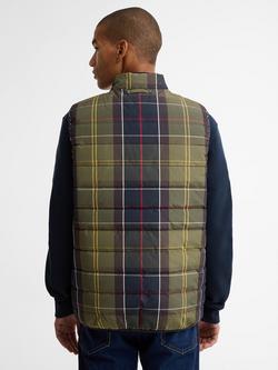 Barbour Reversible Tartan Puffer Gilet, Classic Tartan - view 2, Classic Tartan