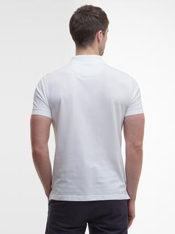 Barbour Blain Cotton Tailored Fit Short Sleeve Polo Shirt - view 2, White