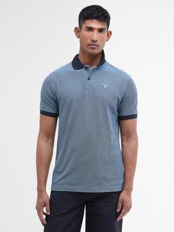Barbour Essential Cotton Regular Fit Short Sleeve Polo Shirt, Navy, Navy