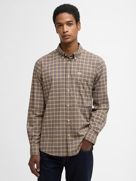 Barbour Lomond Cotton Blend Tailored Fit Check Shirt, Dress Tartan, Dress Tartan