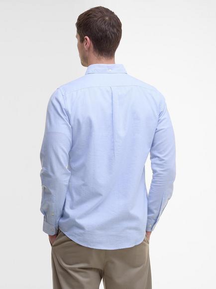Barbour Cotton Tailored Fit Stripe Oxford Shirt, Sky Blue - view 2, Sky Blue