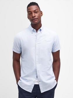 Barbour Cotton Regular Fit Stripe Oxford Shirt, Sky Blue, Sky Blue