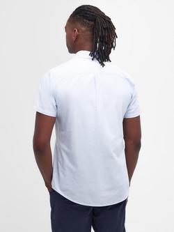 Barbour Cotton Regular Fit Stripe Oxford Shirt, Sky Blue - view 2, Sky Blue