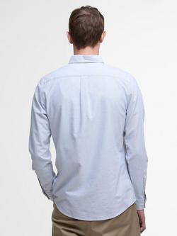 Barbour Cotton Tailored Fit Stripe Oxford Shirt, Blue/White - view 2, Blue/White