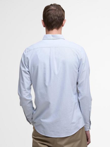 Barbour Cotton Tailored Fit Stripe Oxford Shirt, Blue/White - view 2, Blue/White