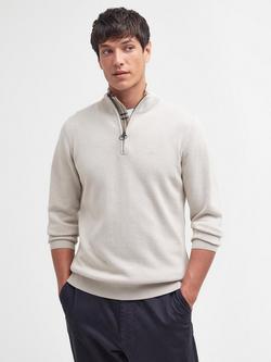 Barbour Half-Zip Cotton Jumper, Mist