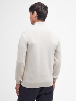 Barbour Half-Zip Cotton Jumper - view 2, Mist