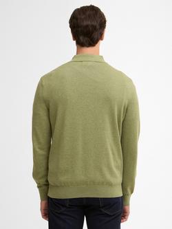 Barbour Pima Cotton Knit Polo Shirt - view 2, Laurel Green