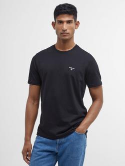 Barbour Essential Sports Cotton Blend Regular Fit Logo T-Shirt, Black, Black