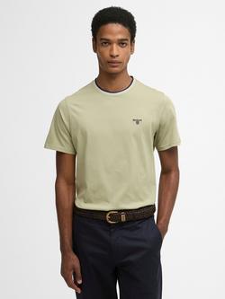 Barbour Cornsay Cotton Tailored Fit Short Sleeve Birdseye T-Shirt, Sea Green, Sea Green