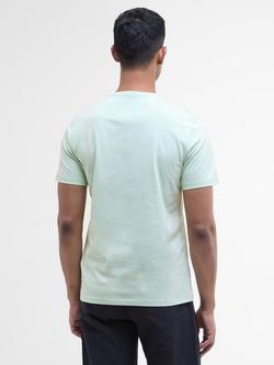 Barbour Essential Cotton Regular Fit Short Sleeve T-Shirt - view 2, Dusty Mint