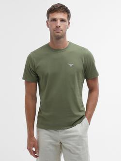 Barbour Essential Cotton Regular Fit Short Sleeve T-Shirt, Burnt Olive