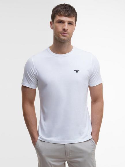 Barbour Essential Cotton Regular Fit Short Sleeve T-Shirt, White