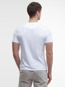 Barbour Essential Cotton Regular Fit Short Sleeve T-Shirt - view 2, White