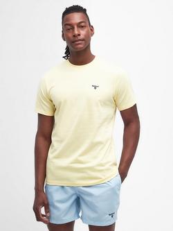 Barbour Essential Cotton Regular Fit Short Sleeve T-Shirt, Heritage Lemon