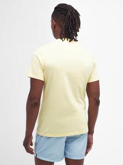 Barbour Essential Cotton Regular Fit Short Sleeve T-Shirt - view 2, Heritage Lemon