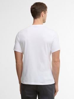 Barbour Cotton Regular Fit Short Sleeve Fairlight Graphic T-Shirt, White - view 2, White
