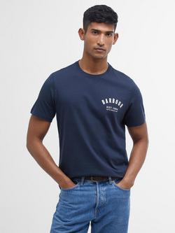 Barbour Cotton Regular Fit Short Sleeve Preppy Logo T-Shirt, New Navy, New Navy