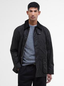 Barbour AshbyWaxed Cotton Jacket, Black/Classic, Black/Classic