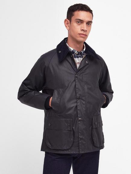 Barbour Bedale Waxed Cotton Jacket, Navy