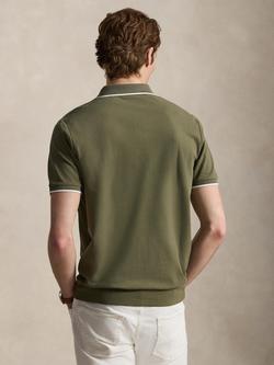 Polo Ralph Lauren Cotton Custom Slim Fit Short Sleeve Polo Shirt - view 2, Cruise Olive