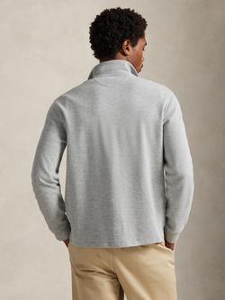 Polo Ralph Lauren Estate Rib Cotton Quarter-Zip Sweatshirt, Andover Heather - view 2, Andover Heather