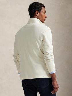 Polo Ralph Lauren Estate Rib Cotton Quarter-Zip Sweatshirt, Parchment Cream - view 2, Parchment Cream