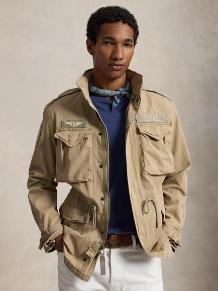 Polo Ralph Lauren M65 Cotton Utility Jacket, Washed Khaki, Rl Khaki X