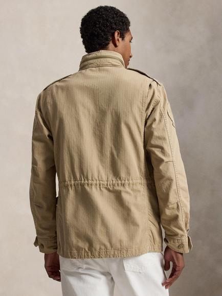 Polo Ralph Lauren M65 Cotton Utility Jacket, Washed Khaki - view 2, Rl Khaki X