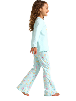 Lindex Kids' Cloud-Soft Long Pyjamas, Light Aqua - view 2, Light Aqua