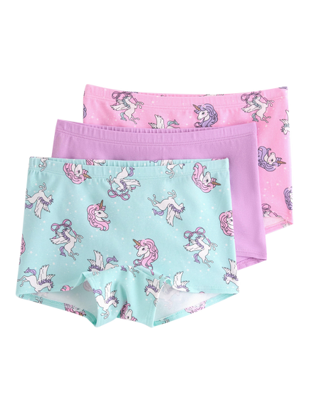 Lindex Kids' Boy Short Knickers, Pack of 3, Light Pink, Light Pink