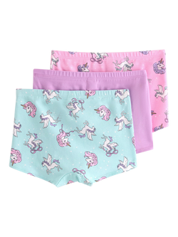 Lindex Kids' Boy Short Knickers, Pack of 3, Light Pink - view 2, Light Pink