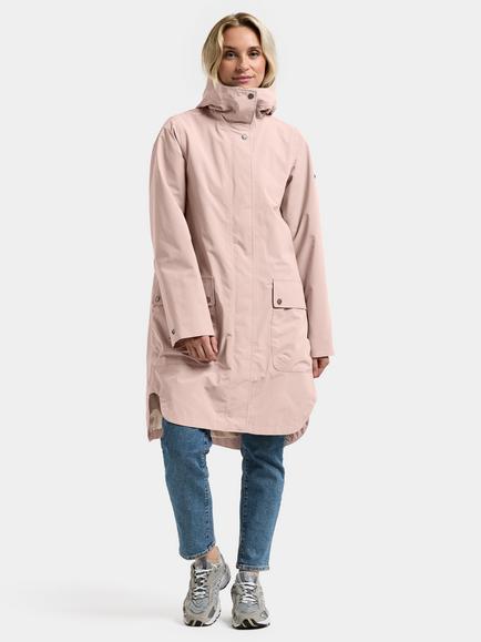 Didriksons Adria Waterproof & Windproof Shell Parka - view 2, Vintage Pink