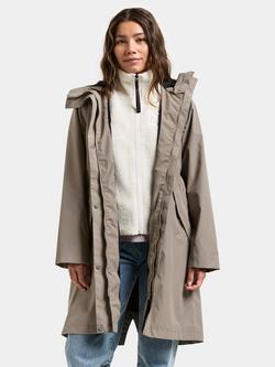 Didriksons Elina Waterproof & Windproof Parka, Ash Brown