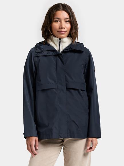Didriksons Elsa Waterproof & Windproof Jacket, Dark Night Blue