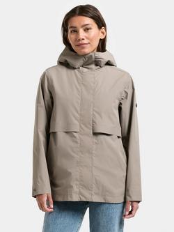 Didriksons Elsa Waterproof & Windproof Jacket, Ash Brown