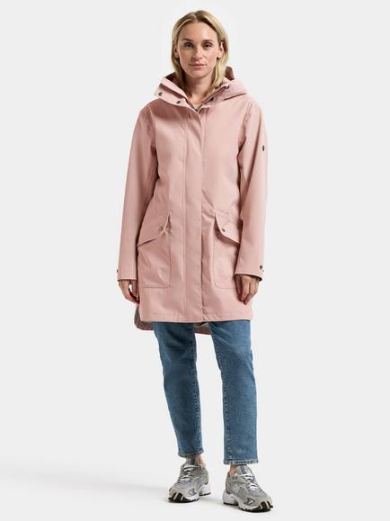 Didriksons Gwen Waterproof & Windproof Shell Parka - view 2, Vintage Pink