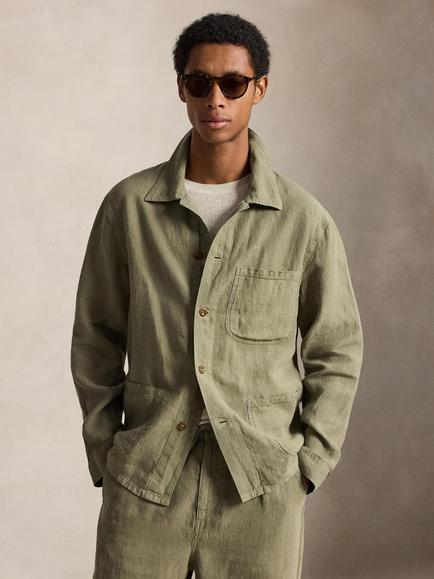 Polo Ralph Lauren Linen Jacket, Sage Green, Sage Green