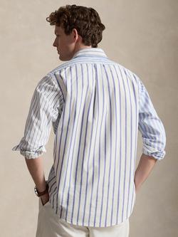 Polo Ralph Lauren Cotton Classic Fit Stripe Patchwork Shirt, 7274 Nautical Funsht - view 2, 7274 Nautical Funsht