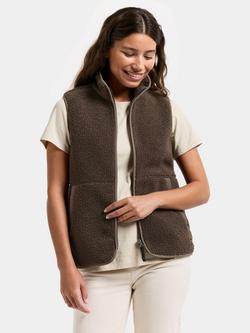 Didriksons Siv Teddy Gilet, Dark Mocha