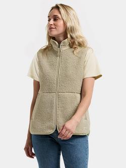 Didriksons Siv Teddy Gilet, Clay Beige, Clay Beige