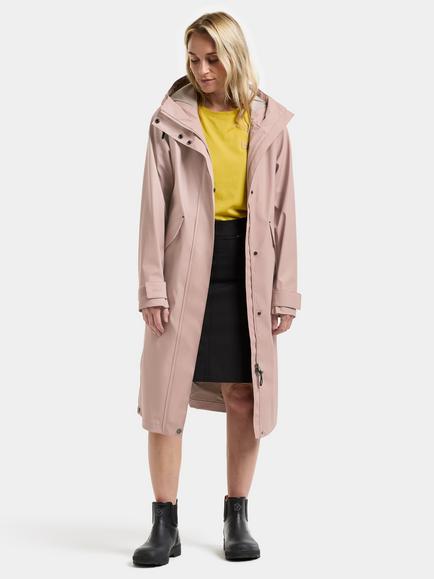 Didriksons Melinda Waterproof & Windproof Shell Parka - view 2, Vintage Pink