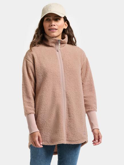 Didriksons Tola Teddy Jacket, Vintage Pink