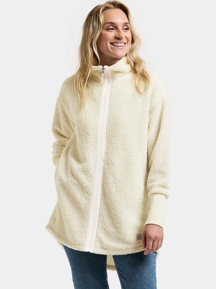 Didriksons Tola Teddy Jacket, White Foam