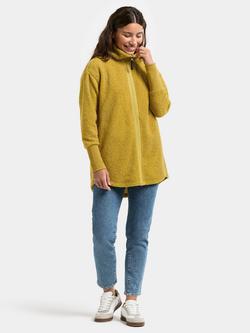 Didriksons Tola Teddy Jacket - view 2, Yellow Pollen