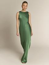 roma dress in olive green satin product info and reviews REWRITTEN Roma Bridesmaid Dress in Sage Green Satin – Something Borrowed main image 1