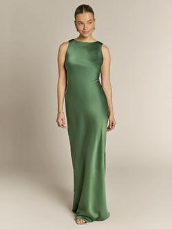 Rewritten Paloma Scoop Back Maxi Dress, Green - view 2, Green