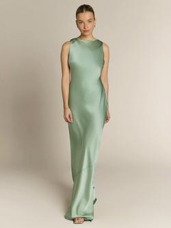 Rewritten Paloma Scoop Back Maxi Dress, Green - view 2, Green