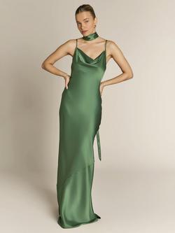Rewritten Pollenca Cowl Neck Maxi Dress, Olive, Olive
